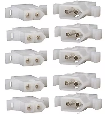 Molex Connector Lot 5 Matched Sets 2-Circuits W/14-20 AWG .093  Pins Free Han... • $14.36