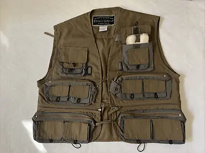 Field Stream Outdoor Vest Men Med Utility Flap Pocket Zip Adjustable Gorpcore • $35