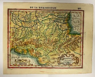 Italy Romagna 1613 Mercator Hondius Atlas Minor Nice Antique Map 17th Century • £94.99