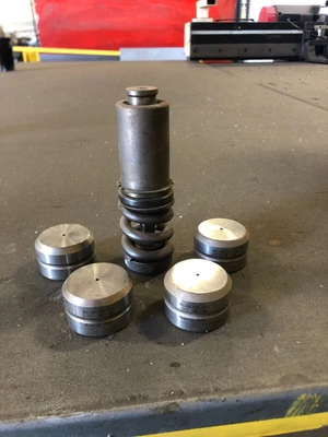 $90 • Buy .89 Round Universal Punch And Die Set For Strippit Or Other Punch Machines