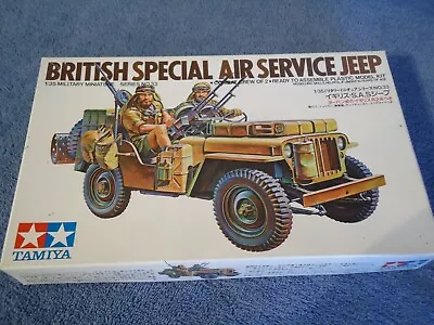 Tamiya 1/35 British Special Air Service Jeep Model Kit# 35033 Open Box Complete • $9.99