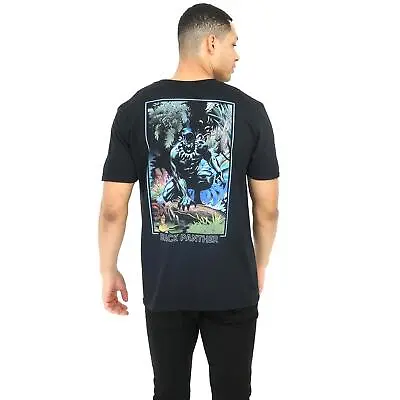 Marvel Mens T-shirt Black Panther Midnight Black S - XXL Official • £13.99