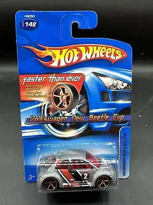 2005 Hot Wheels GRAY VW VOLKSWAGEN NEW BEETLE CUP BUG Faster Than Ever FTE Wheel • $14.99