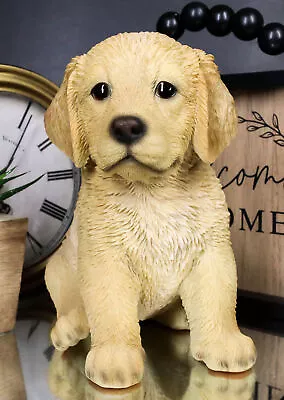 Realistic Lifelike Fawn Golden Retriever Puppy Figurine 6.5 Tall Animal Dog • $29.99