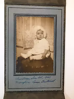 Vintage Lovely Baby Girl Photograph Christmas Day 1933 Original • $20