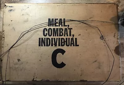 Empty Box And Sleeve From A 1967 C-ration MCI Case With Original Bale Wire • $79.99