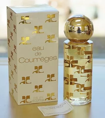 Vintage EAU DE COURREGES By COURREGES Splash EDT 114 Ml~4.03oz OLD FORMULA LARGE • $134.95