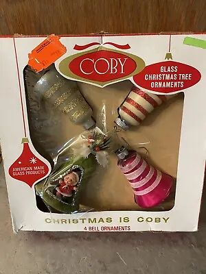 Vintage Coby Bell Christmas Ornaments In Original Box • $24.99