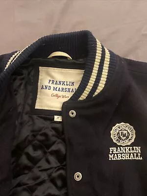 £22 • Buy Franklin Marshall Wool Varsity Jacket College Wear 🇺🇸 American Style