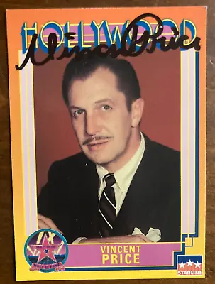 Vincent Price Signed Autograph Signature On Collectible Hollywood Trading Card • $179.99