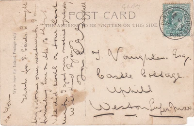 £1.75 • Buy GB - Wales 1904 Ppc 1/2d EDVII Canc Single Circle PENTRE / PONTYPRIDD