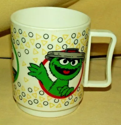 Muppets Mug Jim Henson Burt Ernie Oscar Peter Pan Plastic Cup 3 Made Usa Kids. • $9.99