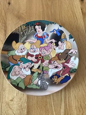 Kenleys Disney Cartoon Series 21cm Snow White & The Seven Dwarfs Collector Plate • £12.99