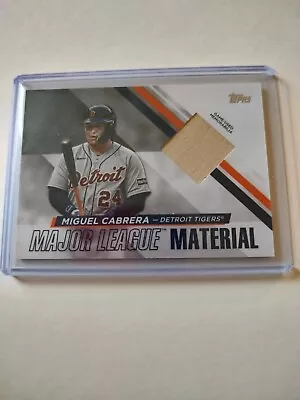 2024 Topps Series 1 MIGUEL CABRERA Major League Material (Bat) #MLM-MC Tigers 🔥 • $0.99