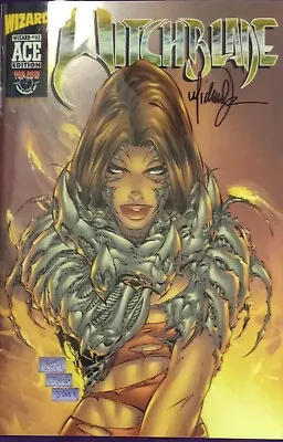 WITCHBLADE PROMOTIONAL Wizard  1997 2000. Autographed By Michael Turner ACE #63 • $60