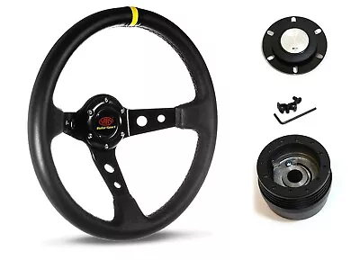 SAAS Steering Wheel SWGT2 & Boss For Mazda RX2 RX3 RX4 RX5 1970-1985 • $220