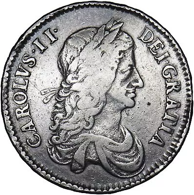 1663 Halfcrown - Charles II British Silver Coin - Nice • £450