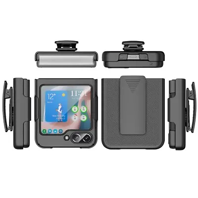 $11.95 • Buy For Samsung Galaxy Z Flip 5 Belt Clip Case, Slim Phone Case With Holster+Screen