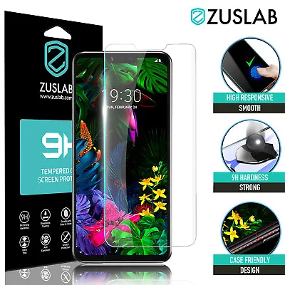 For LG V30 Plus V40 V50 G8 G7 G6 ThinQ Q6 ZUSLAB Tempered Glass Screen Protector • $6.65