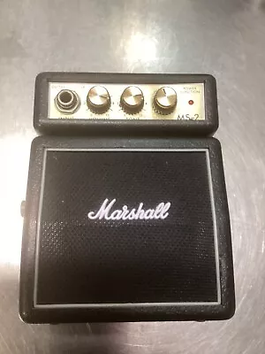 Marshall MS-2 Mini Battery Powered Guitar Amplifier Black • $43.98