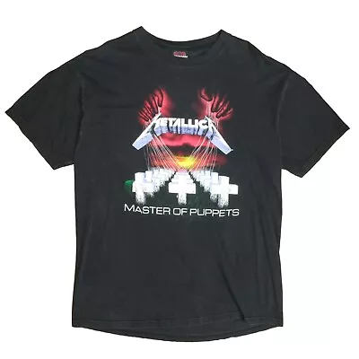 Vintage Metallica Master Of Puppets T-Shirt Size XL Band Tee 1997 90s • $60