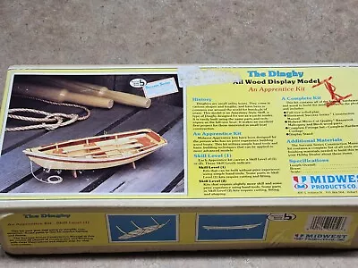 Vintage The Dinghy Model Kit Midwest Products All Wood Ship Kit 950 1987. • $15