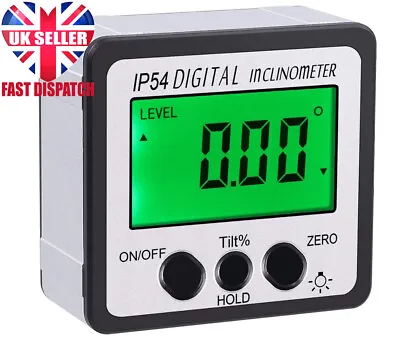 £17.99 • Buy Digital Angle Finder, LCD Inclinometer Gauge Magnetic Protractor Box Bevel