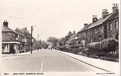 Marske By The Sea Rppc High Street  Bakers Now Coopers Chemists The Wynd Corner • £9.50