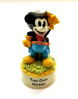 MICKEY MOUSE Two Gun Mickey 1934 Thimble Disney Figurine By LENOX 2.75  Tall  • $13.99