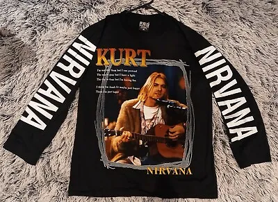 Vintage Nirvana Long Sleeve Shirt Size M • $165