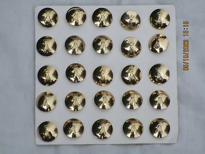 25x Qaranc Buttons Anodised Aluminium Staybright 20mm Queen Alexandra • $77.07