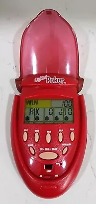 Radica 2003 Lighted Poker Flip Top Hand Held Electronic Video Game Red VTG Works • $7.95