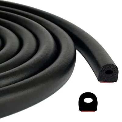 Tintvent D Shape EPDM Foam Rubber Seal With Tape Self-Adhesive Rubber Weather... • $37.29