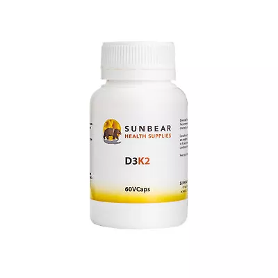 D3K2 & Calcium - 60VCaps - Sunbear Health Supplies • $32