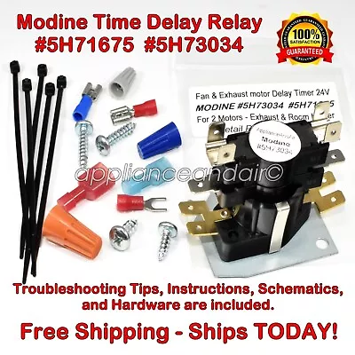 Modine Time Delay Relay 5H71675 5H73034 PDP/PV Heaters Ships Free - TODAY! • $78.95