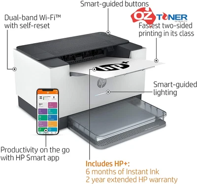 $298 • Buy HP LaserJet M209dwe SFP A4 B&W Laser Duplex Printer+Wi-Fi With HP+ 29PPM 6GW62E
