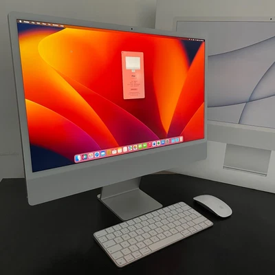 £1115 • Buy Imac 24  2021 | 512gb Ssd | 8gb Ram | M1 | Silver | Touch Id Upgrade | Pristine