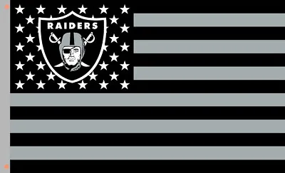 Raiders Team Star&Strip Memorable Football Flag 90x150cm 3x5ft Las Vegas Banner • $13.95