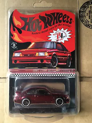 Hot Wheels Red Line Club RLC Exclusive 1993 Ford Mustang Cobra R Red • $48