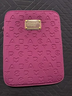 MARC BY MARC JACOBS Tablet IPad Neoprene Case Sleeve Pinkish/purple Dreamy Print • $25
