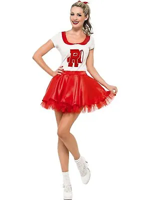 $39.50 • Buy Sandy Cheerleader Costume Grease School 50s Rydell High Fancy Dress Up Outfit