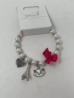 Disney Parks Jewelry Aristocats Marie Faux Pearl Bracelet • $40.95