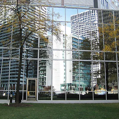£196.90 • Buy Silver Reflective One Way Mirror Window Film Mirrored Privacy Glass Solar Tint