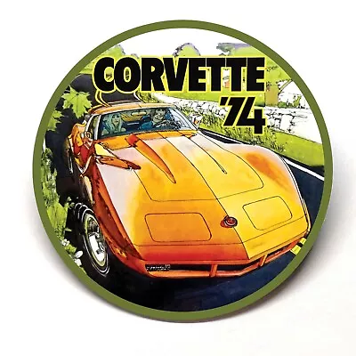 1974 Corvette Advertising Pocket Mirror Vintage Style • $15