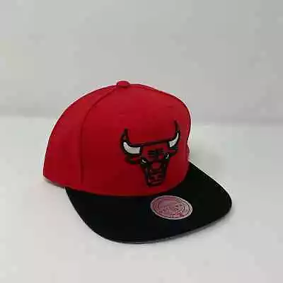 MITCHELL & NESS  Chicago Bulls 2 Tone Retro Snapback Red Black NWT OSFM • $34.99