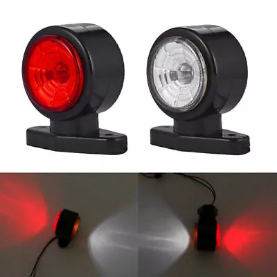 2x 12V/24V 2LED Red White Side Marker Lights Outline Lamp Car Truck Accessories • $21.99