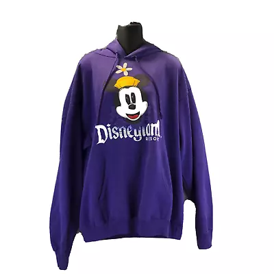 Disneyland Resort Minnie Mouse Womens Sz XL Purple Hoodie Disney World By Hanes • $13.60