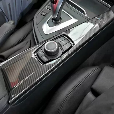 Carbon Fiber Multimedia Panel Cover Trim For BMW 3 Series F30 F34 2013-2019 US • $16.99