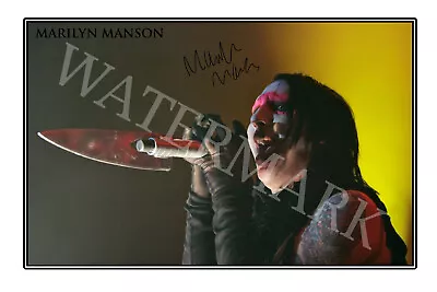 Marilyn Manson Signed 12x18 Inch Photograph Poster - Antichrist Superstar • $28.95