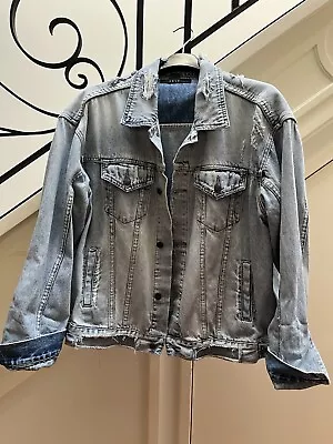 TSUBI Light Wash Distressed Denim Jacket-M Excellent Condition • $150